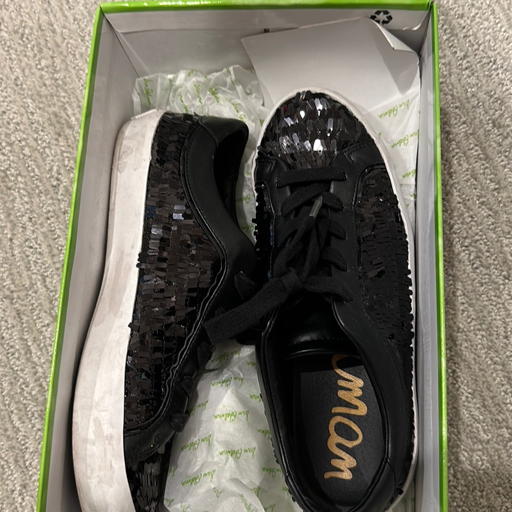 Sam Edelman - black sequin shoes